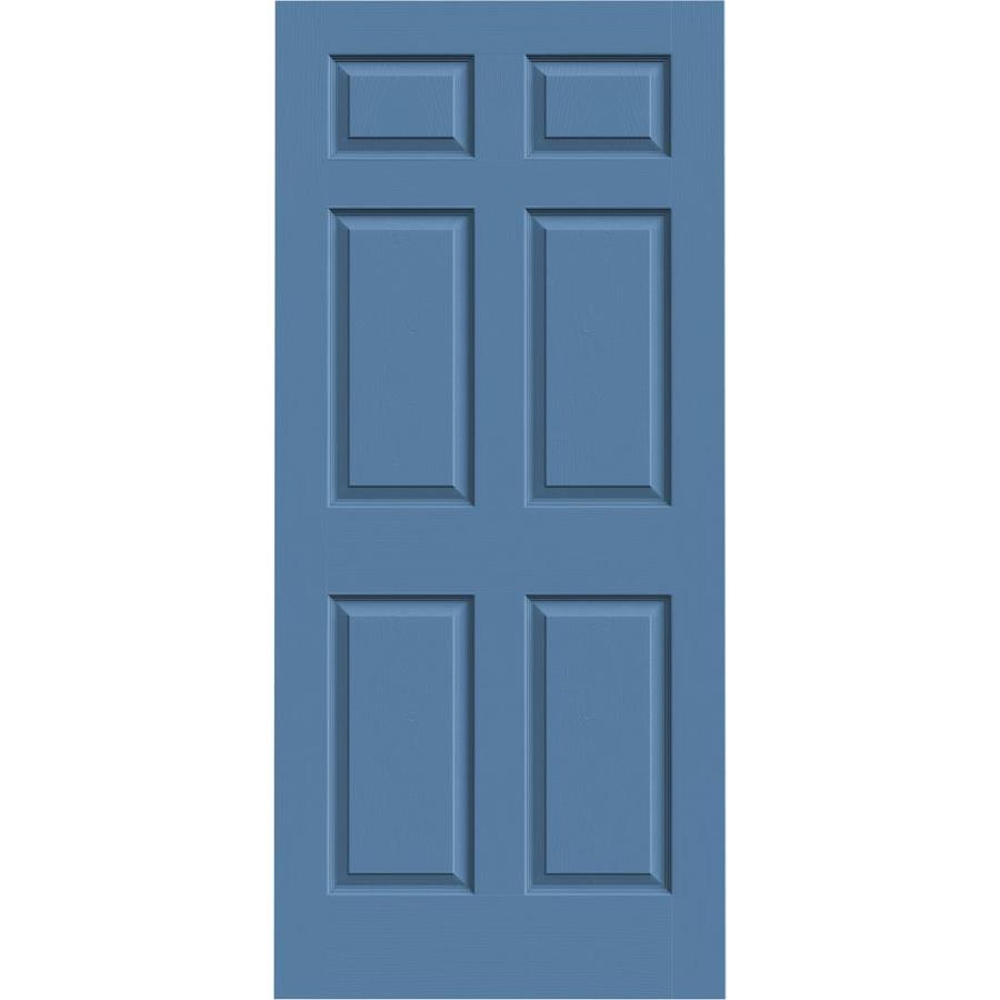 Jeld Wen Colonist Blue Heron 6 Panel Hollow Core Molded Composite