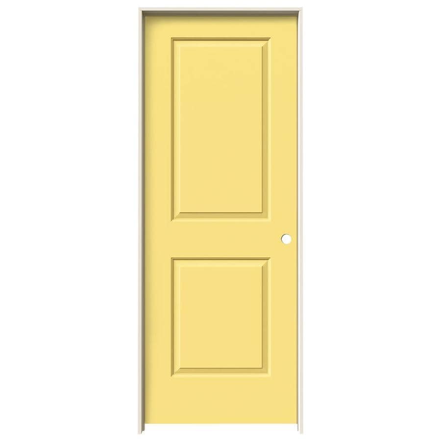 JELD-WEN Cambridge Marigold 2-Panel Square Hollow Core Molded Composite Pre-Hung Door (Common: 32-in x 80-in; Actual: 33.5625-in x 81.6875-in)