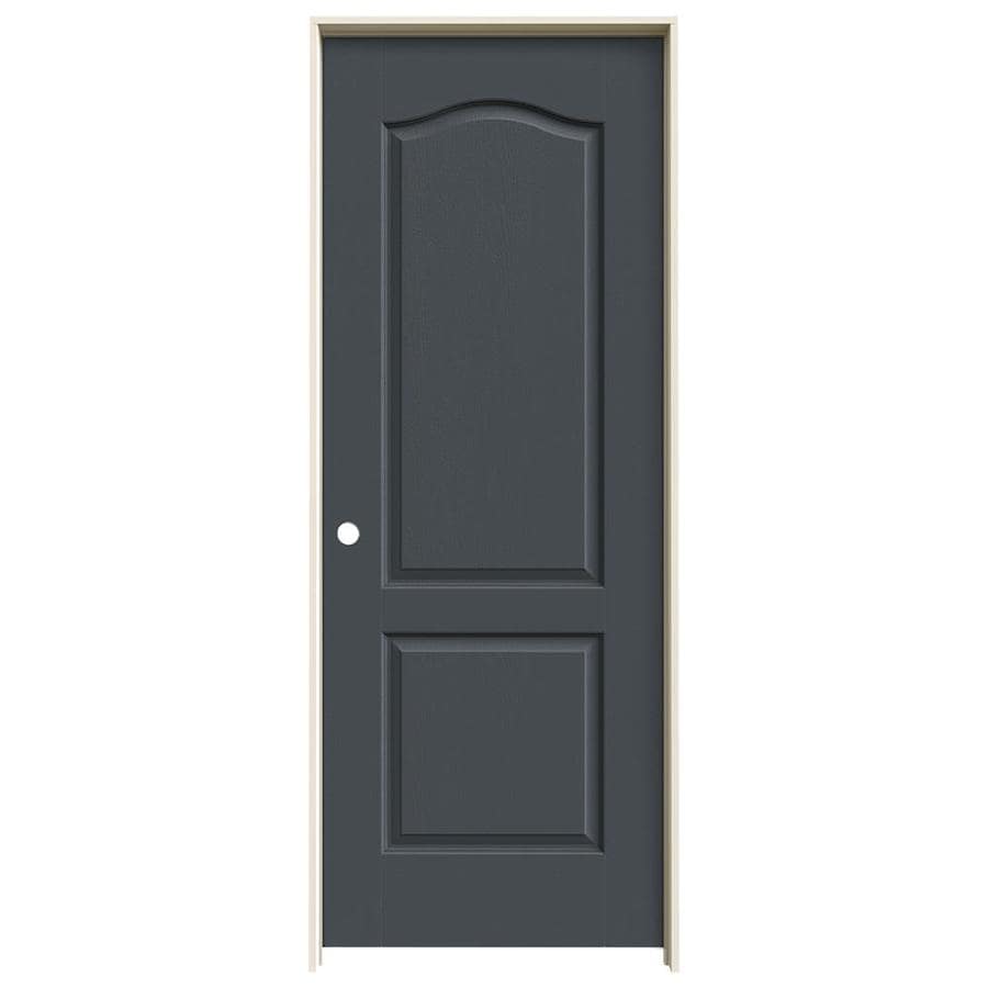 JELD-WEN Camden Slate 2-Panel Arch Top Hollow Core Molded Composite Pre-Hung Door (Common: 30-in x 80-in; Actual: 31.5625-in x 81.6875-in)