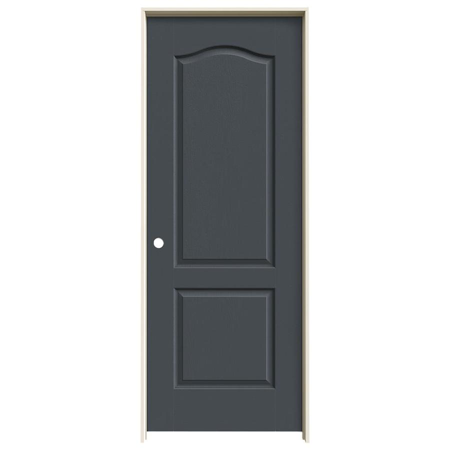 Jeld Wen Camden Slate 2 Panel Arch Top Solid Core Molded Composite