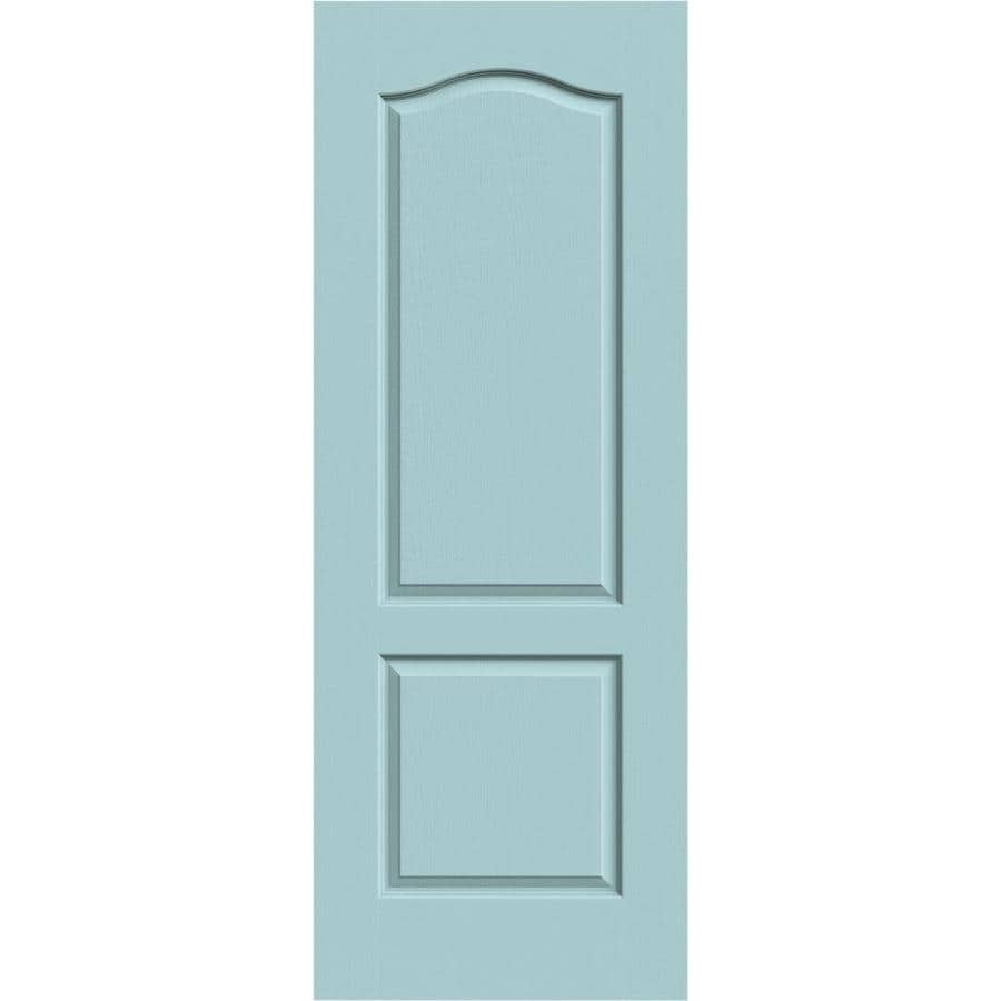 Jeld Wen Camden Sea Mist 2 Panel Arch Top Solid Core Molded