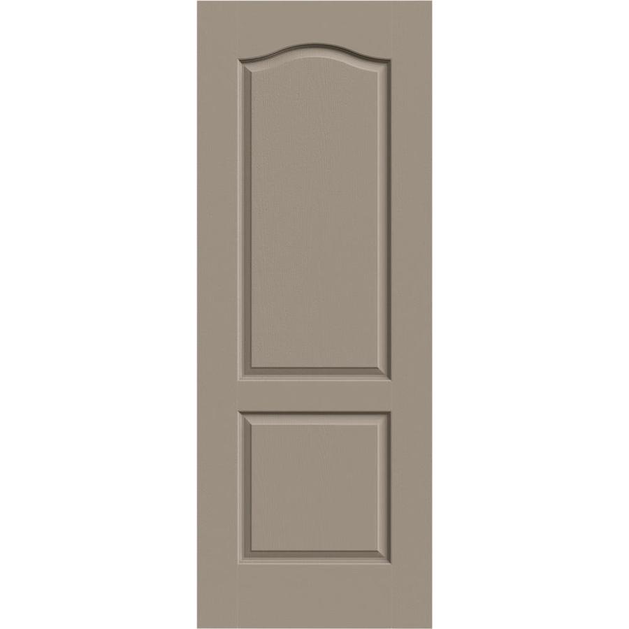 JELD-WEN Camden Sand Piper 2-Panel Arch Top Hollow Core Molded Composite Slab Door (Common: 32-in x 80-in; Actual: 32-in x 80-in)