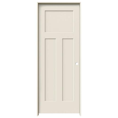 Jeld Wen Craftsman Primed 3 Panel Craftsman Hollow Core Molded