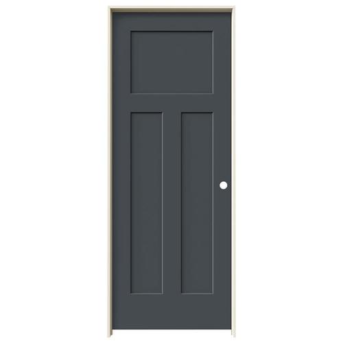 JELDWEN Craftsman 3 Panel 24in x 80in Slate 3Panel Craftsman Solid