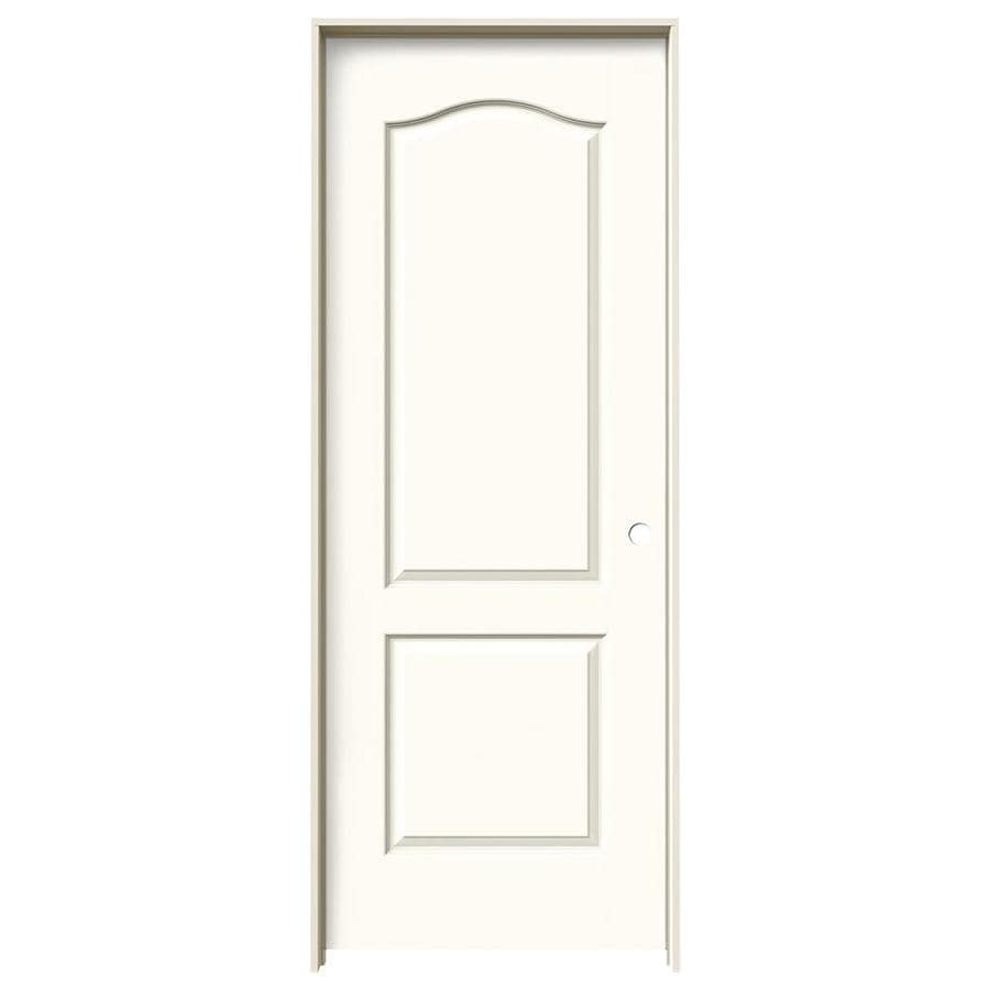 Jeld Wen Princeton White 2 Panel Arch Top Solid Core Molded Jeld Wen Princeton White 2 Panel Arch Top Solid Core Molded Composite Single Prehung Door Common 30 In X 80 Actual 31 5625 81 6875