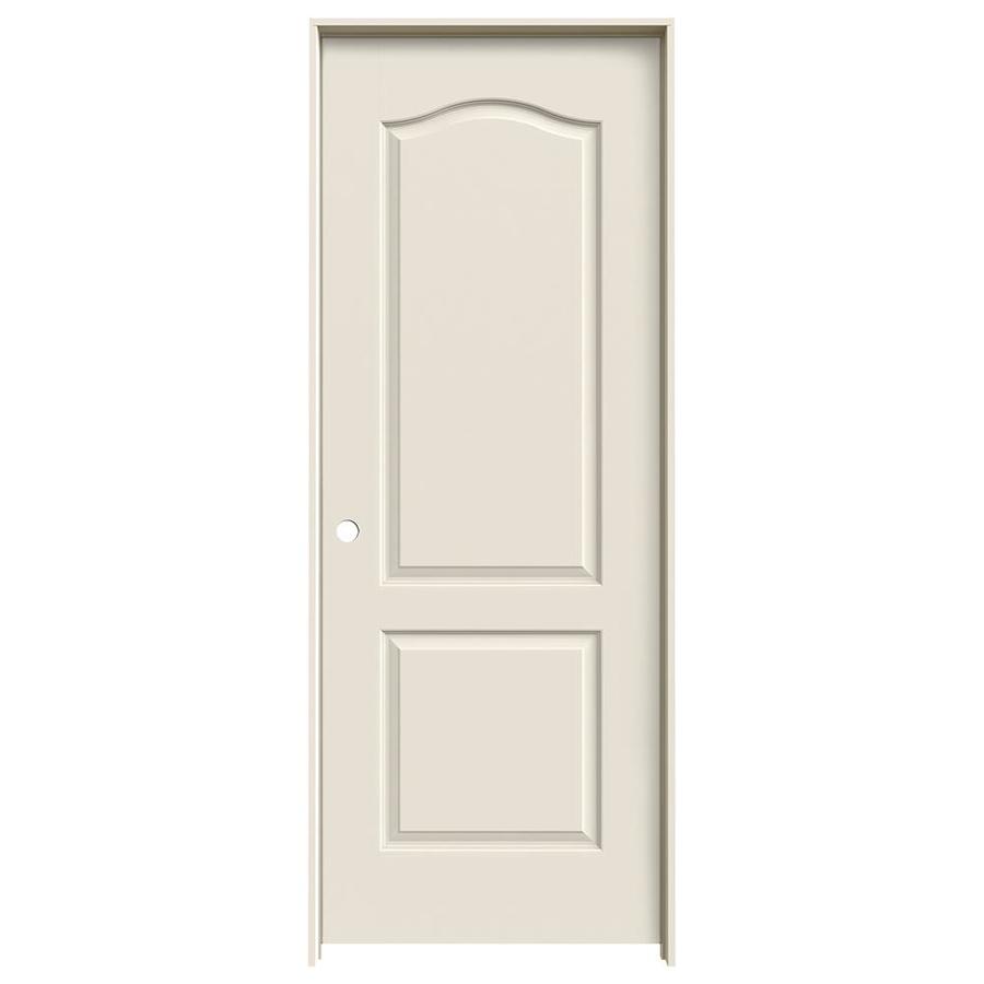 JELD-WEN Princeton Primed 2-Panel Arch Top Hollow Core Molded Composite Pre-Hung Door (Common: 30-in x 80-in; Actual: 31.5625-in x 81.6875-in)