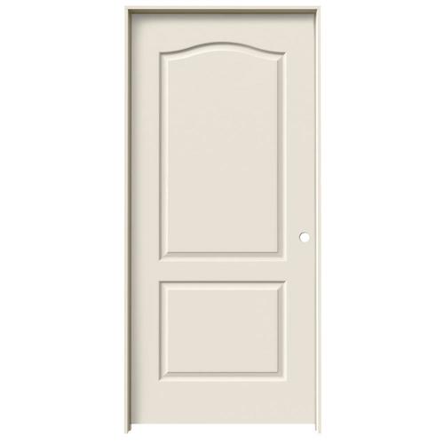 JELDWEN Princeton 36in x 80in Primed 2Panel Arch Top Hollow Core Primed Molded Composite