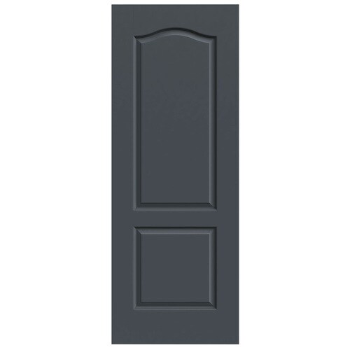 JELD-WEN Princeton 24-in x 80-in Slate 2-Panel Arch Top Hollow Core ...