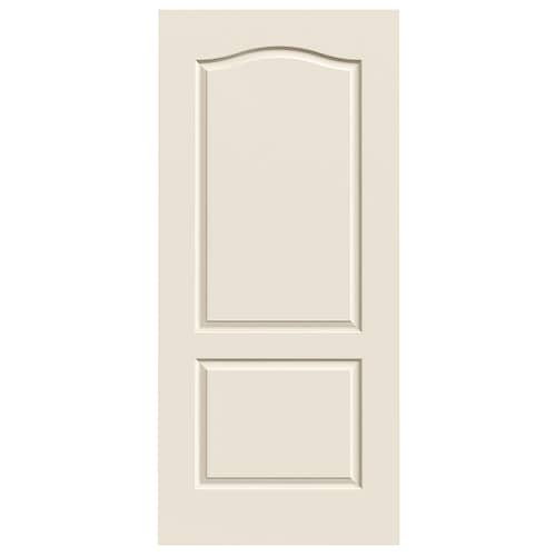 Jeld Wen Princeton Primed 2 Panel Arch Top Solid Core Molded Composite Slab Door Common 30 In X 80 In Actual 30 In X 80 In At Lowes Com