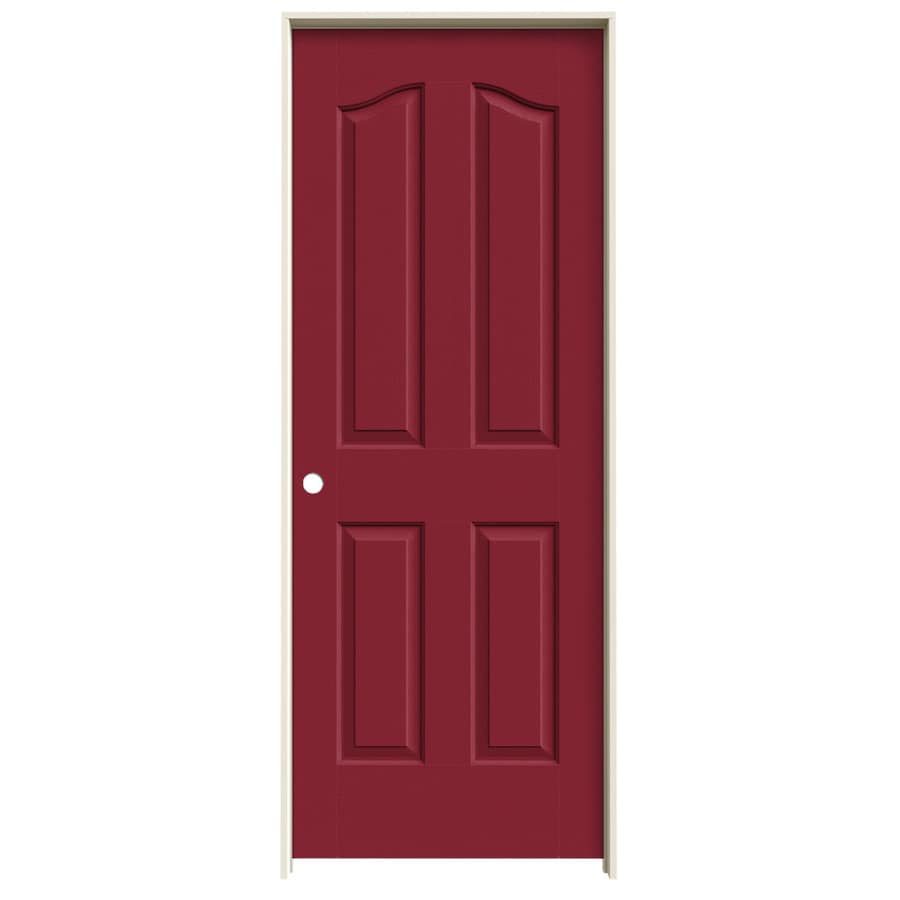 Jeld Wen Provincial Barn Red Hollow Core Molded Composite Single