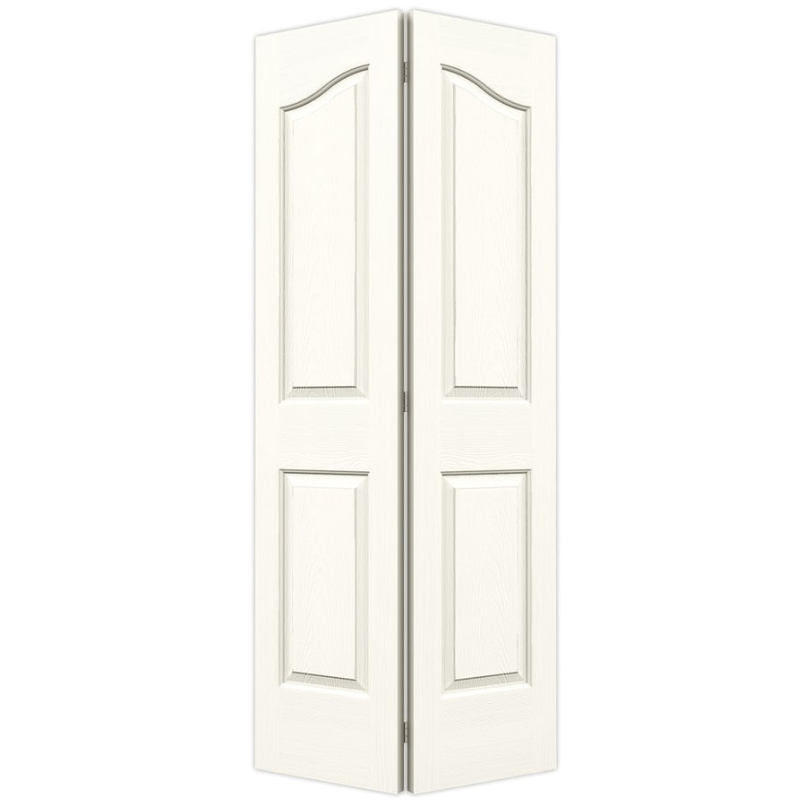 Provincial White Hollow Core Molded Composite Bi Fold Closet Interior Door With Hardware Common 36 In X 80 In Actual 35 5000 In X 79 In