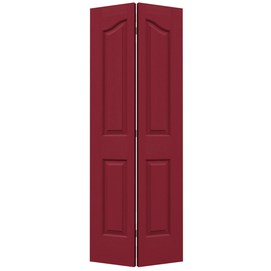 Jeld Wen Provincial Barn Red Hollow Core Molded Composite Bi Fold
