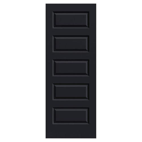 JELD-WEN Rockport Midnight 5-Panel Equal Solid Core Molded Composite ...