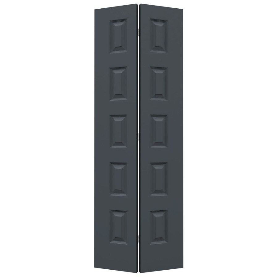 JELDWEN Rockport Slate 5Panel Equal Molded Composite Bifold Door With