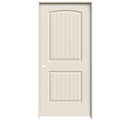 Jeld Wen Santa Fe Primed 2 Panel Round Top Plank Hollow Core Jeld Wen Santa Fe Primed 2 Panel Round Top Plank Hollow Core