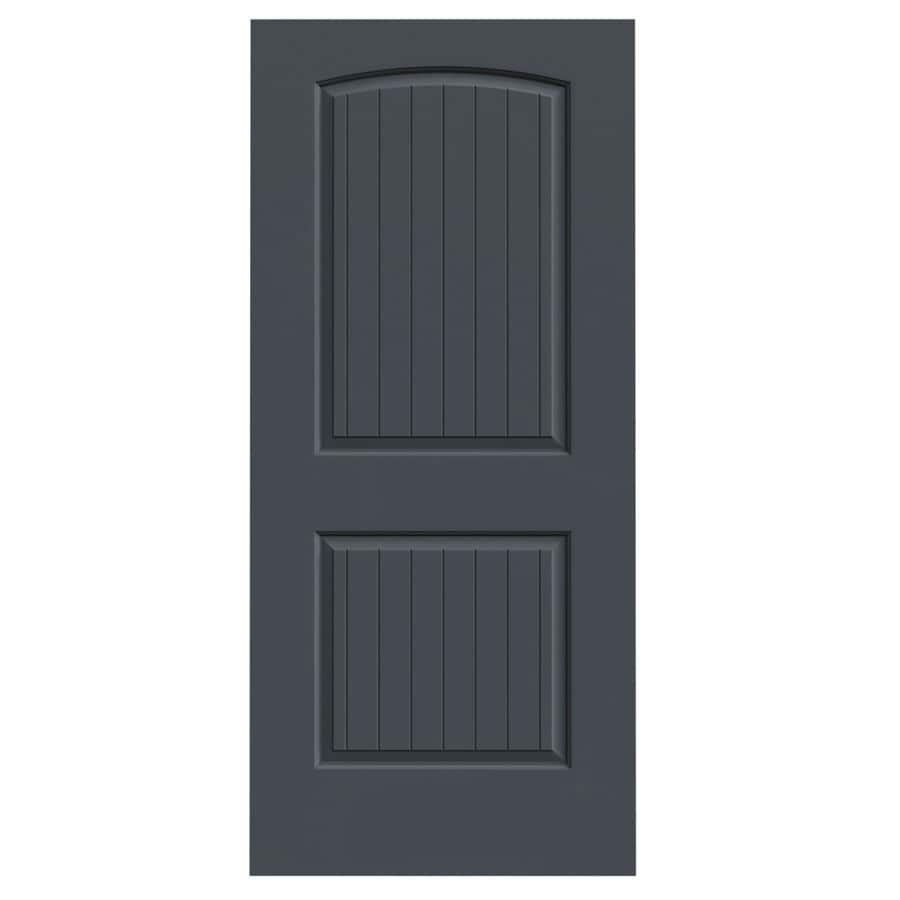 Jeld Wen Santa Fe Slate 2 Panel Round Top Plank Hollow Core Molded