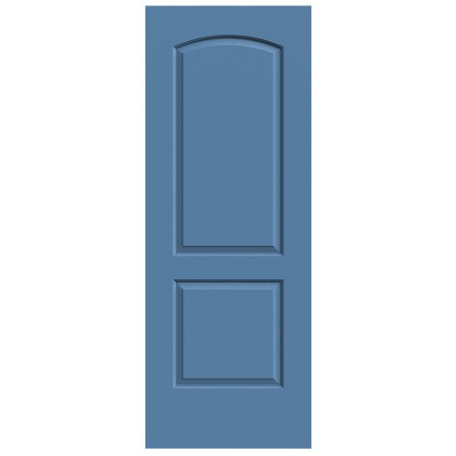 Jeld Wen Continental Blue Heron 2 Panel Round Top Hollow Core