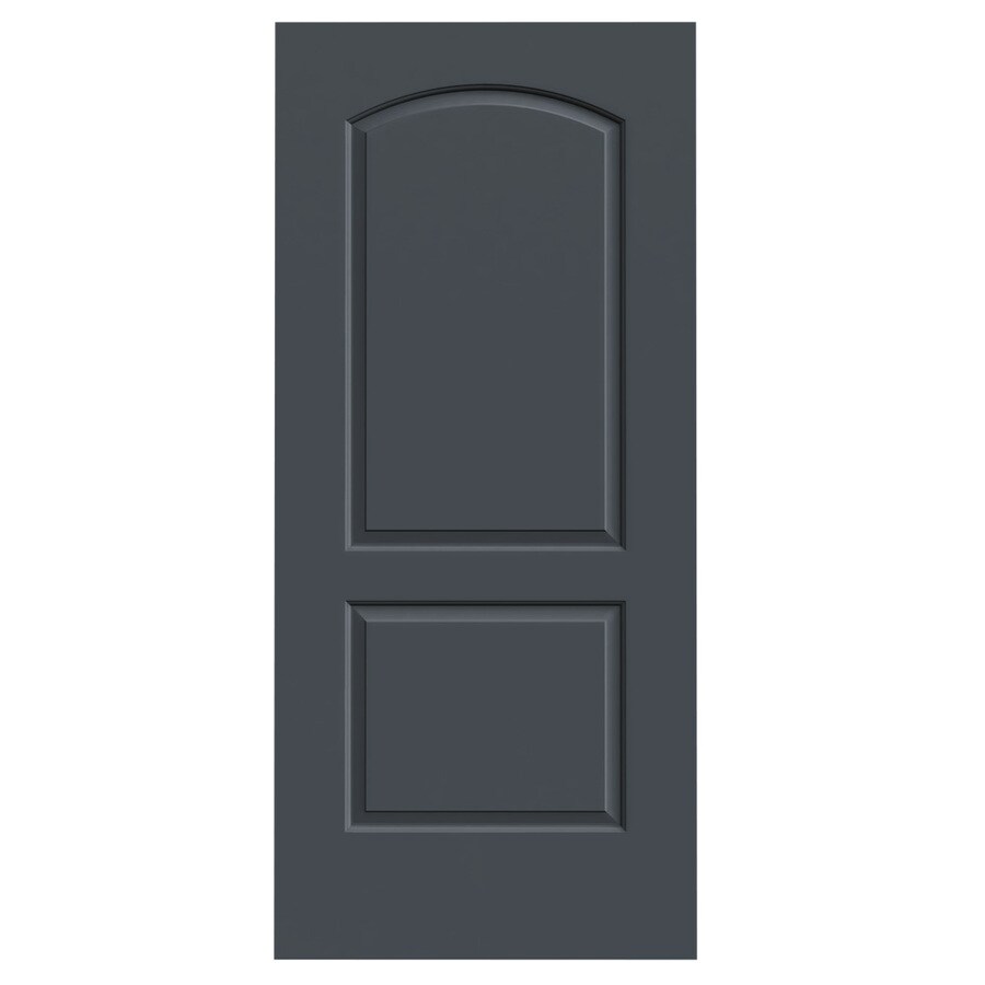 Jeld Wen Continental Slate 2 Panel Round Top Solid Core Molded
