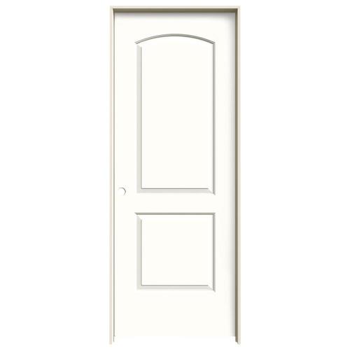 Jeld Wen Continental Snow Storm 2 Panel Round Top Solid Core
