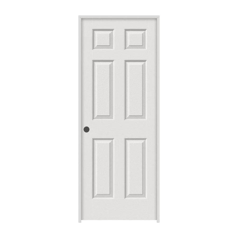 Colonist Primed 6 Panel Hollow Core Molded Composite Pre Hung Door Common 30 In X 80 In Actual 31 5625 In X 81 6875 In