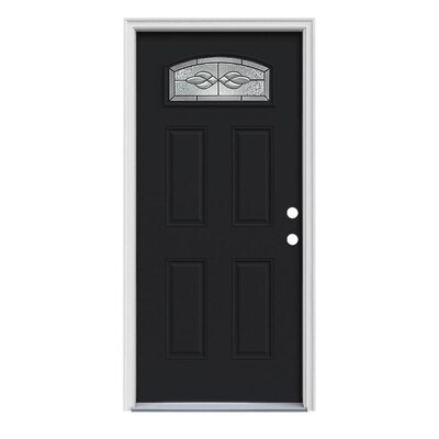 Jeld Wen Hampton 1 4 Lite Decorative Gl Left Hand Inswing Jeld Wen Hampton 1 4 Lite Decorative Gl Left Hand Inswing
