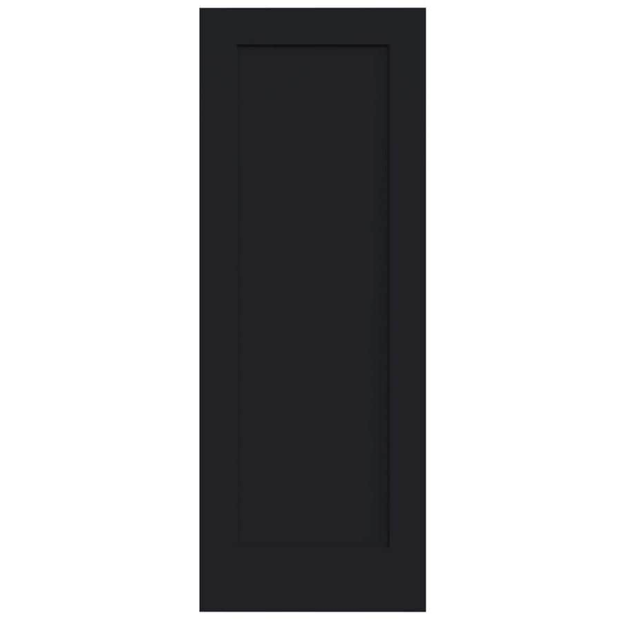 JELDWEN Madison 24in x 80in Midnight 1Panel Square Hollow Core Prefinished Molded Composite