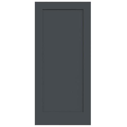 JELD-WEN Madison Slate 1-Panel Square Hollow Core Molded Composite Slab ...