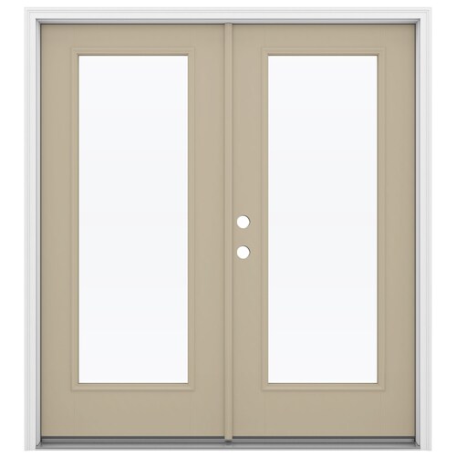 Jeld Wen French Clear Glass Sandy Shore Fiberglass Right Hand