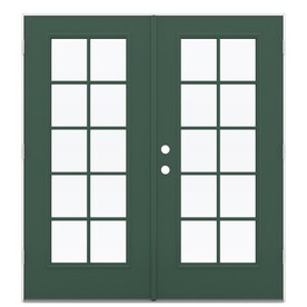 Jeld Wen Simulated Divided Light Evergreen Fibergl Left