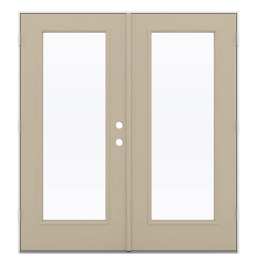 Jeld Wen French Clear Glass Sandy Shore Steel Right Hand Outswing