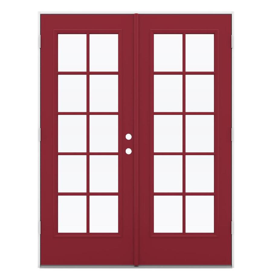 Shop JELD-WEN 59.5-in x 79.5-in Simulated Divided Light Right-Hand ... Shop JELD-WEN 59.5-in x 79.5-in Simulated Divided Light Right-Hand ...