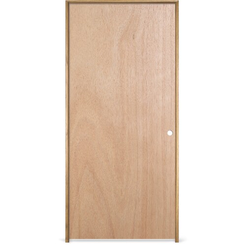 JELDWEN Flush 30in x 80in (Unfinished) Flush Hollow Core Wood Lauan
