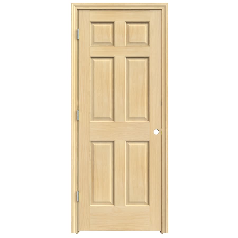 Reliabilt Prehung Solid Core 6 Panel Pine Interior Door