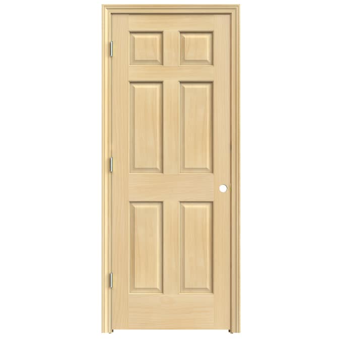 ReliaBilt Prehung Solid Core 6-Panel Pine Interior Door (Common: 24-in 24 X 78 Prehung Interior Door
