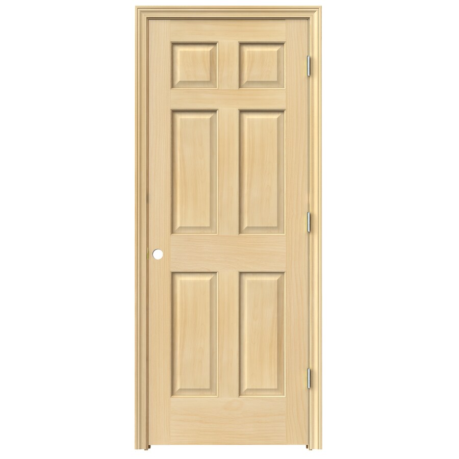 Reliabilt Prehung Solid Core 6 Panel Pine Interior Door