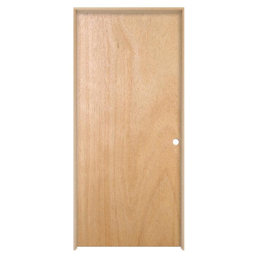Reliabilt Flush Unfinished Flush Hollow Core Veneer Lauan Pre Hung