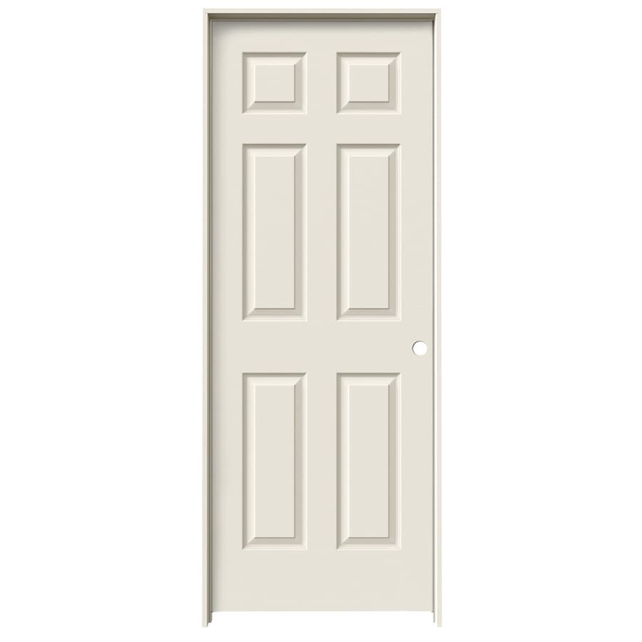 Colonist Primed 6 Panel Hollow Core Molded Composite Pre Hung Door Common 24 In X 80 In Actual 25 5625 In X 81 6875 In