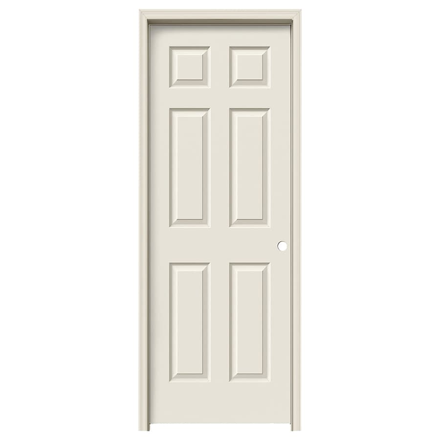 Colonist Primed 6 Panel Hollow Core Molded Composite Pre Hung Door Common 24 In X 80 In Actual 25 5625 In X 81 6875 In