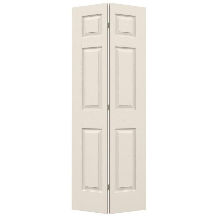 Jeld Wen Colonist Primed 6 Panel Molded Composite Bifold Door