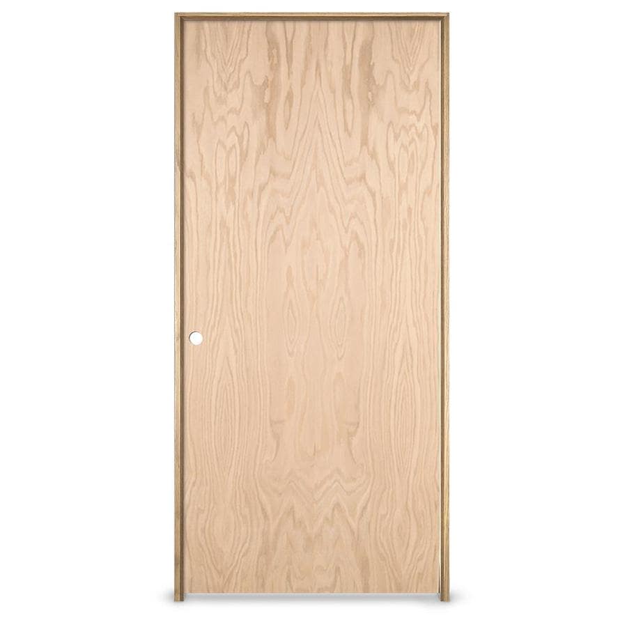 JELDWEN Unfinished Flush Hollow Core Veneer Oak Door 30in X