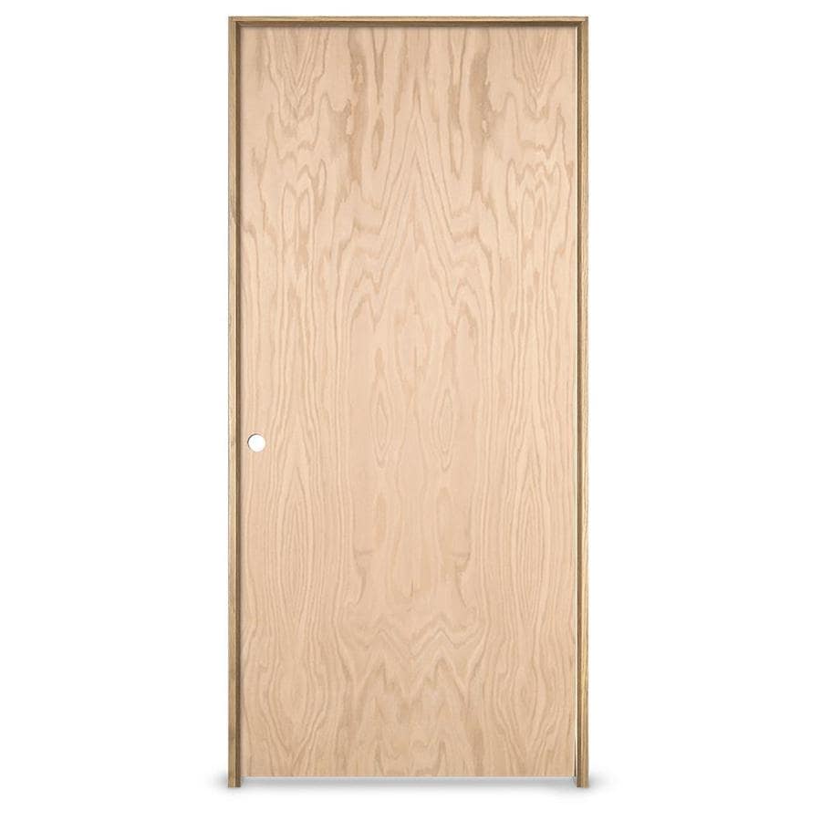 JELD WEN Unfinished Flush Hollow Core Veneer Oak Door Common 36 In X   733259318564 