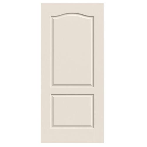 JELD-WEN Camden Primed 2-Panel Arch Top Hollow Core Molded ...