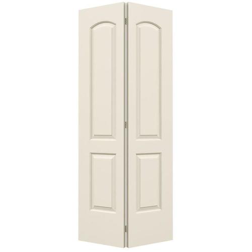 Jeld Wen Continental Primed 2 Panel Round Top Molded Composite
