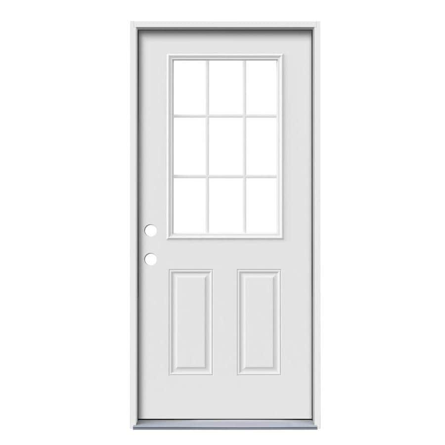 Jeld Wen Half Lite Simulated Divided Light Right Hand Inswing