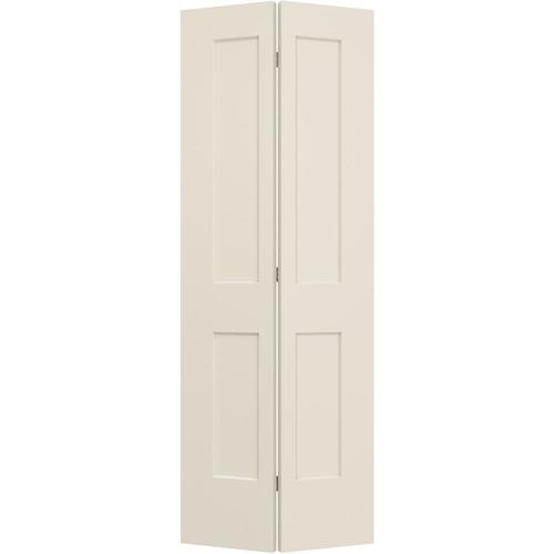 JELDWEN Monroe Primed 2Panel Square Molded Composite Bifold Door