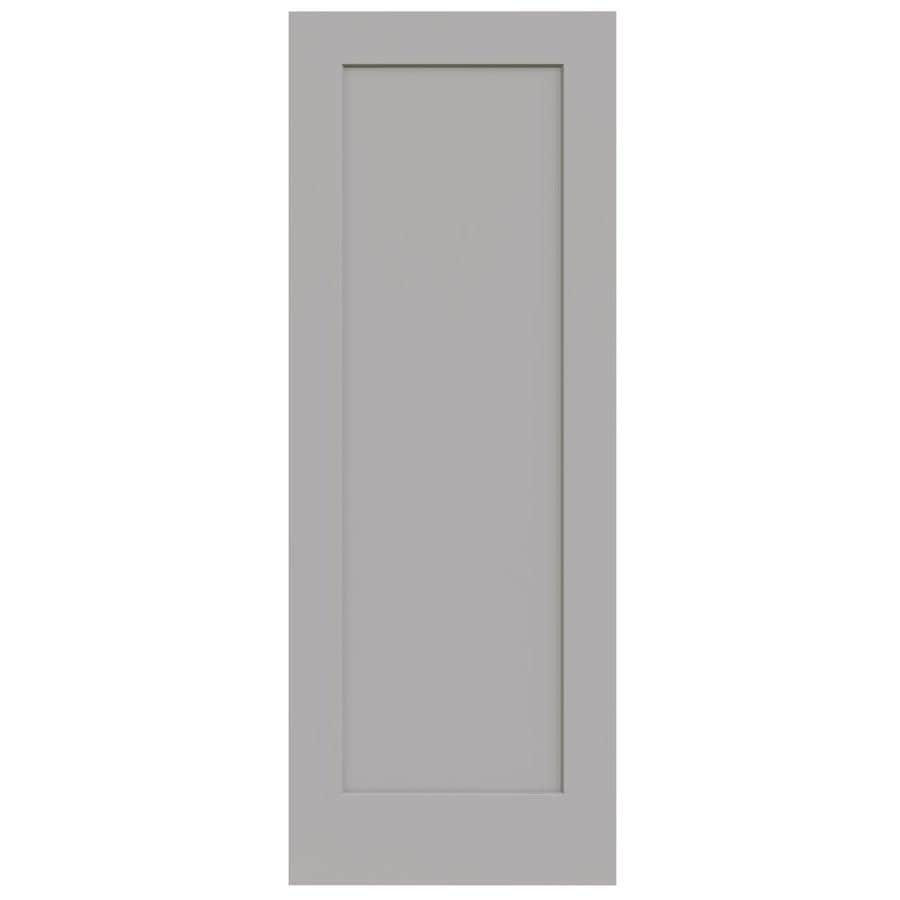 JELD-WEN Madison Driftwood 1-Panel Square Hollow Core Molded Composite ...