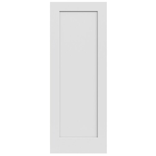 Jeld Wen Madison 30 In X 80 In Primed 1 Panel Square Solid Core Primed Molded Composite Slab 0212