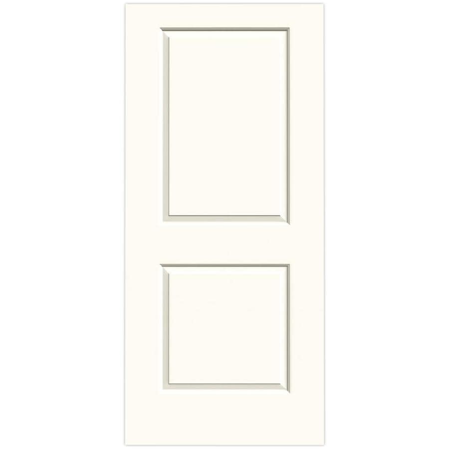 JELD-WEN Cambridge White 2-Panel Square Solid Core Molded Composite Slab Door (Common: 30-in x 80-in; Actual: 30-in x 80-in)