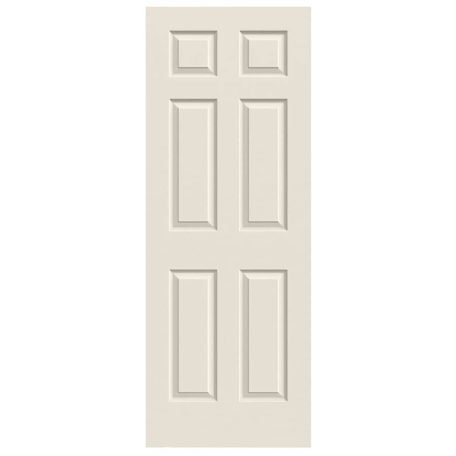 JELD-WEN Colonist Primed 6-Panel Solid Core Molded Composite Slab Door (Common: 32-in x 80-in; Actual: 32-in x 80-in)