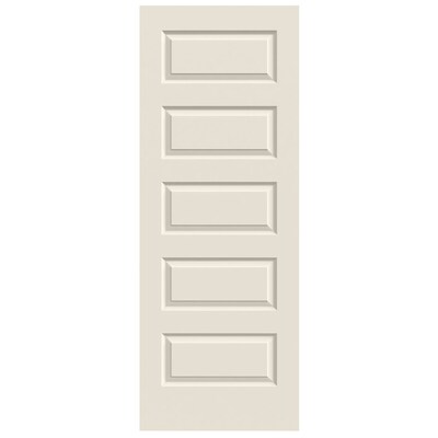 Rockport Primed 5 Panel Equal Solid Core Molded Composite Slab Door Common 32 In X 80 In Actual 32 In X 80 In
